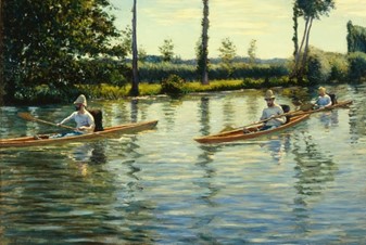 Gustave Caillebotte – Périssoires sur L’Yerres – óleo sobre tela – Milwaukee Art Museum